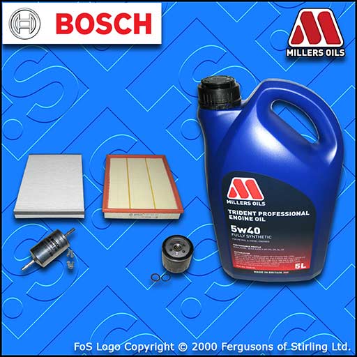 SERVICE KIT for VAUXHALL ASTRA G MK4 1.6 16V OIL AIR FUEL CABIN FILTER +OIL