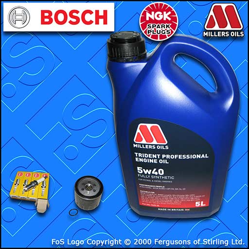 SERVICE KIT for VAUXHALL ASTRA H MK5 1.6 16V Z16XEP OIL FILTER PLUGS +5w40 OIL