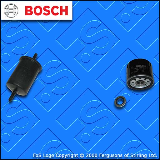 SERVICE KIT for RENAULT TWINGO II 1.2 TCE BOSCH OIL FUEL FILTERS (2007-2014)