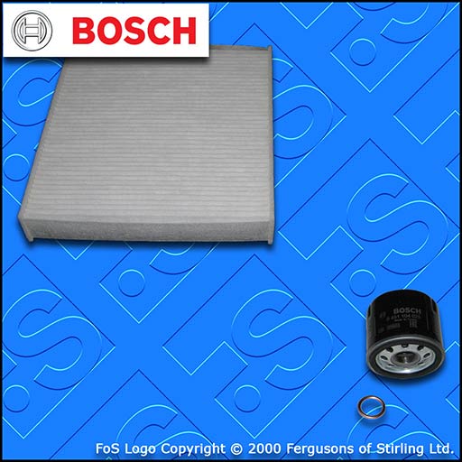 SERVICE KIT for RENAULT CLIO MK4 1.2 16V BOSCH OIL CABIN FILTERS (2012-2020)