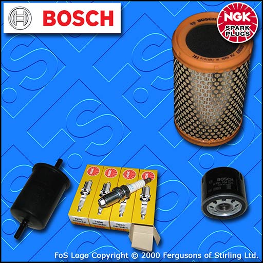 SERVICE KIT for RENAULT CLIO MK2 1.2 8V OIL AIR FUEL FILTERS PLUGS (2001-2005)