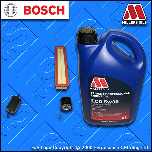 SERVICE KIT for RENAULT CLIO MK3 1.2 16V OIL AIR FUEL FILTER +ECO OIL 2005-2014