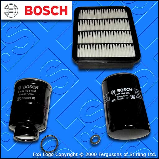 SERVICE KIT for FORD RANGER 2.5 TD BOSCH OIL AIR FUEL FILTERS (1999-2006)