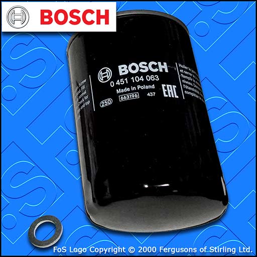 SERVICE KIT for FORD RANGER 2.5 TD BOSCH OIL FILTER SUMP PLUG SEAL (1999-2006)