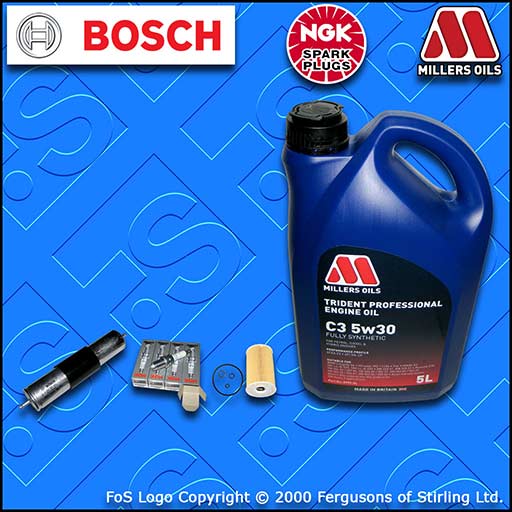 SERVICE KIT for BMW 3 SERIES (E46) 318I M43 OIL FUEL FILTER PLUGS +OIL 1998-2001