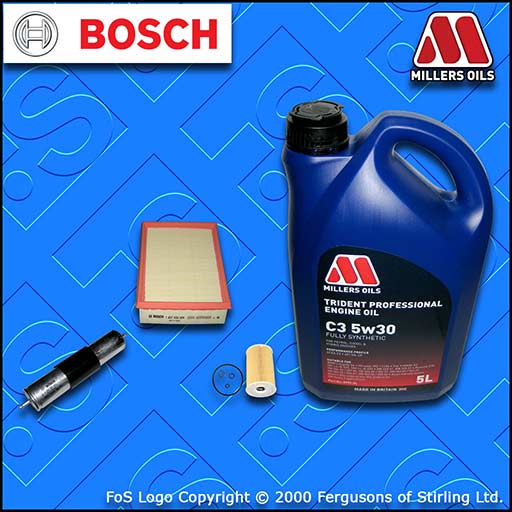 SERVICE KIT for BMW 3 SERIES (E46) 316I M43 OIL AIR FUEL FILTER +OIL (1999-2001)