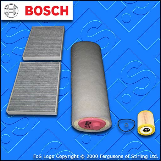SERVICE KIT for BMW 5 SERIES (E39) 525D BOSCH OIL AIR CABIN FILTERS (2000-2004)