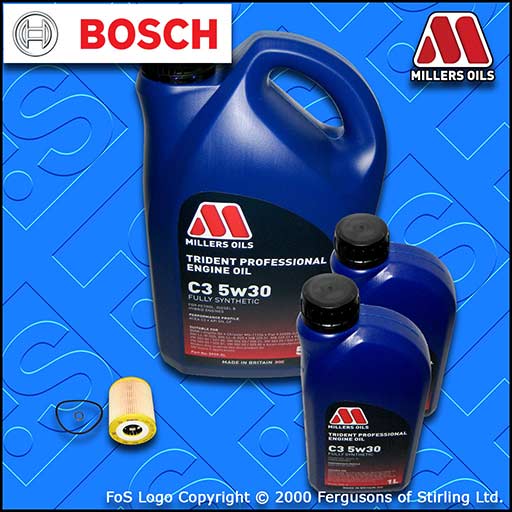 SERVICE KIT for BMW 5 SERIES (E39) 530D OIL FILTER +5w30 LL OIL (1998-2004)