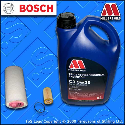 SERVICE KIT for BMW 3 SERIES 320D E46 1951CC OIL AIR FILTERS +OIL (1998-2001)