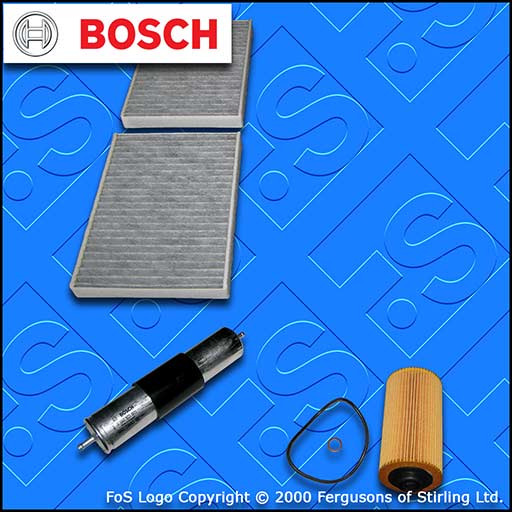 SERVICE KIT for BMW 5 SERIES (E39) 540I BOSCH OIL FUEL CABIN FILTERS (1996-1998)