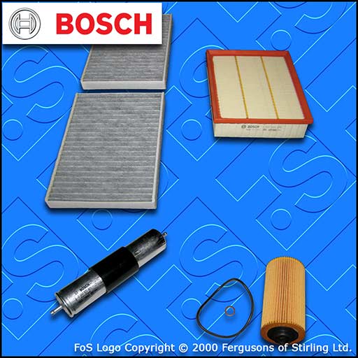 SERVICE KIT for BMW 5 SERIES (E39) 540I BOSCH OIL AIR FUEL CABIN FILTERS (96-98)