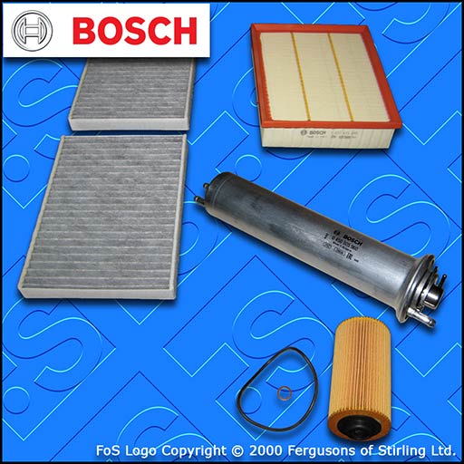 SERVICE KIT for BMW 5 SERIES (E39) 540I BOSCH OIL AIR FUEL CABIN FILTERS (98-03)