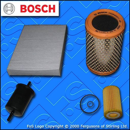 SERVICE KIT for RENAULT CLIO MK2 1.2 8V OIL AIR FUEL CABIN FILTERS (2000-2003)