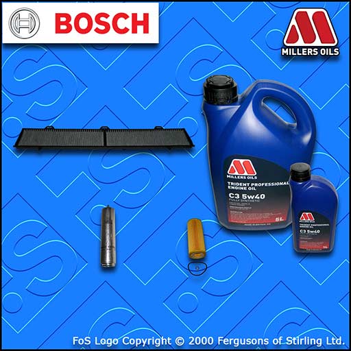 SERVICE KIT for BMW 1 SERIES 118D E87 M47 OIL FUEL CABIN FILTER +OIL (2004-2007)