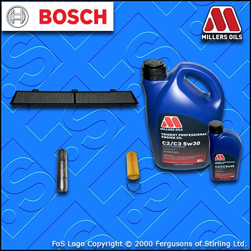 SERVICE KIT for BMW 1 SERIES 118D E87 M47 OIL FUEL CABIN FILTER +OIL (2004-2007)