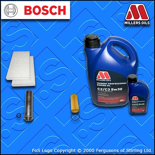 SERVICE KIT BMW 5 SERIES 520D E60 E61 M47 OIL FUEL CABIN FILTER +OIL (2005-2007)