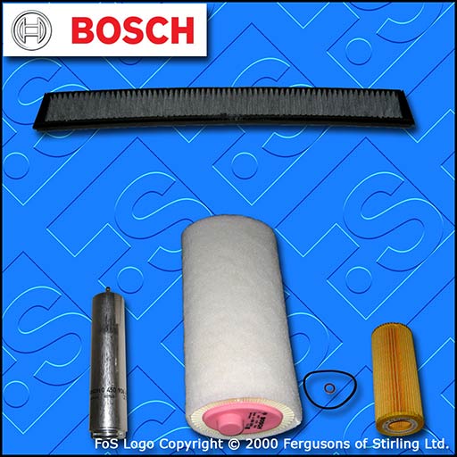 SERVICE KIT for BMW X3 2.0 D E83 M47 BOSCH OIL AIR FUEL CABIN FILTER (2004-2007)