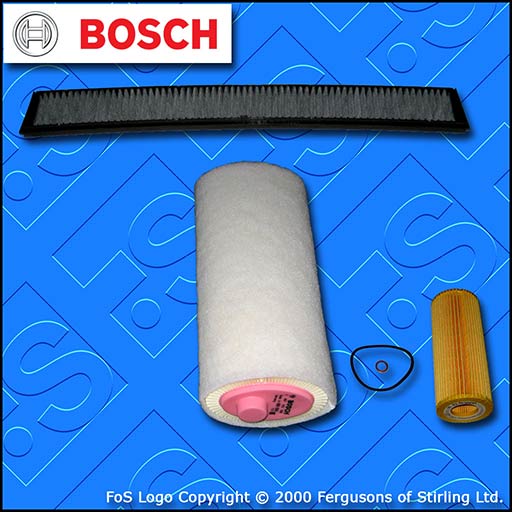 SERVICE KIT for BMW X3 2.0 D E83 M47 BOSCH OIL AIR CABIN FILTERS (2004-2007)