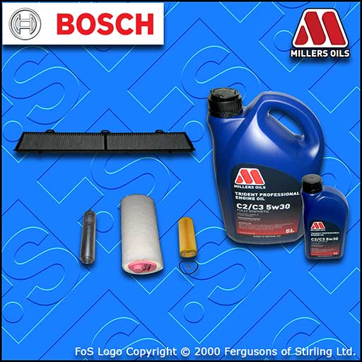 SERVICE KIT BMW 3 SERIES 318D M47 E90 E91 OIL AIR FUEL CABIN FILTER +OIL (05-07)