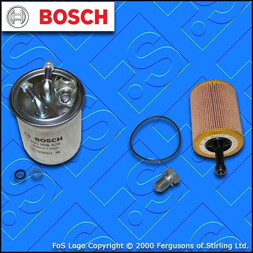 SERVICE KIT for SKODA FABIA (5J) 1.9 TDI BOSCH OIL FUEL FILTERS (2007-2010)