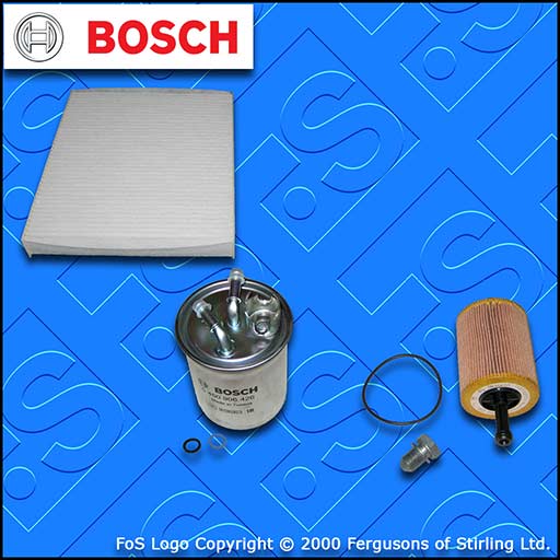 SERVICE KIT for VW POLO (9N) 1.9 TDI BOSCH OIL FUEL CABIN FILTERS (2005-2009)