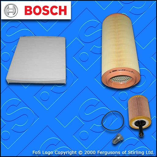 SERVICE KIT for AUDI A2 1.2 1.4 TDI BOSCH OIL AIR CABIN FILTERS (2000-2005)