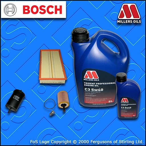 SERVICE KIT VW GOLF MK4 1J R32 4MOTION OIL AIR FUEL FILTER+5w40 LL OIL 2002-2005