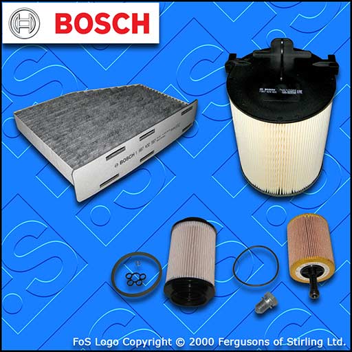 SERVICE KIT for VW CADDY (2K) 2.0 SDI BOSCH OIL AIR FUEL CABIN FILTERS 2004-2006