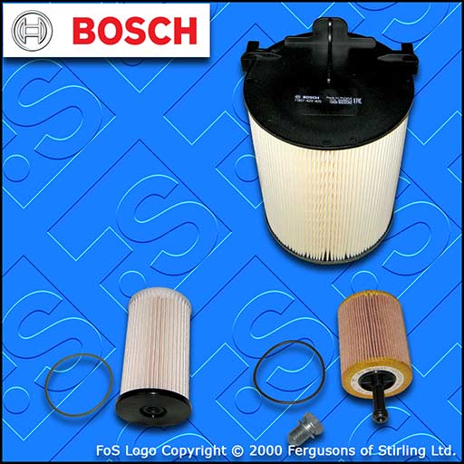 SERVICE KIT for VW CADDY (2K) 2.0 SDI BOSCH OIL AIR FUEL FILTERS (2005-2010)