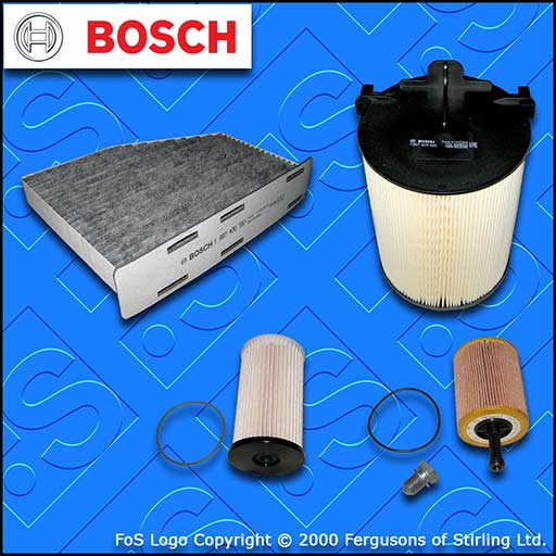 SERVICE KIT for VW CADDY (2K) 2.0 SDI BOSCH OIL AIR FUEL CABIN FILTERS 2005-2010