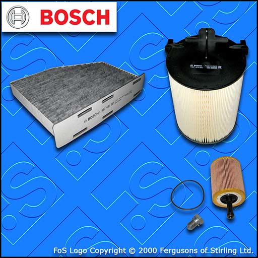 SERVICE KIT for VW CADDY (2K) 2.0 SDI BOSCH OIL AIR CABIN FILTERS (2004-2010)