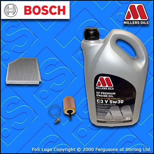 SERVICE KIT AUDI A4 (8K/B8) 2.0 TDI CAG CAH CME OIL CABIN FILTERS +OIL 2007-2015