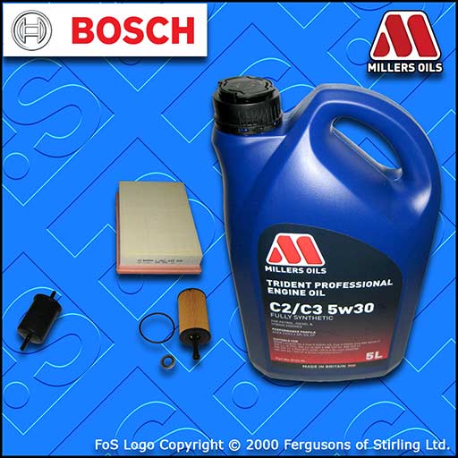 SERVICE KIT for PEUGEOT 307 1.4 8V PETROL OIL AIR FUEL FILTERS +OIL (2001-2003)