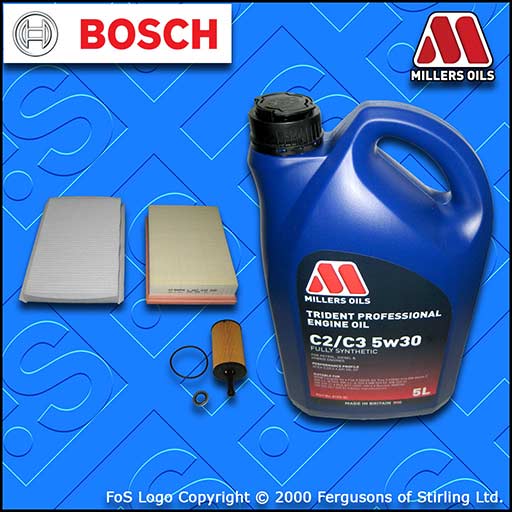 SERVICE KIT for PEUGEOT 307 1.4 8V PETROL OIL AIR CABIN FILTER +OIL (2001-2003)