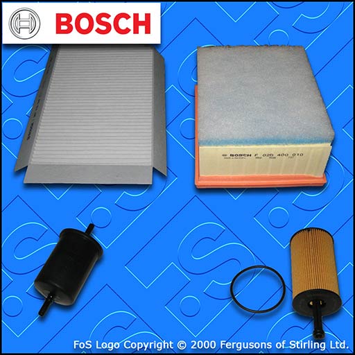 SERVICE KIT for PEUGEOT 206 1.6 16V OIL AIR FUEL CABIN FILTER (2000-2004)