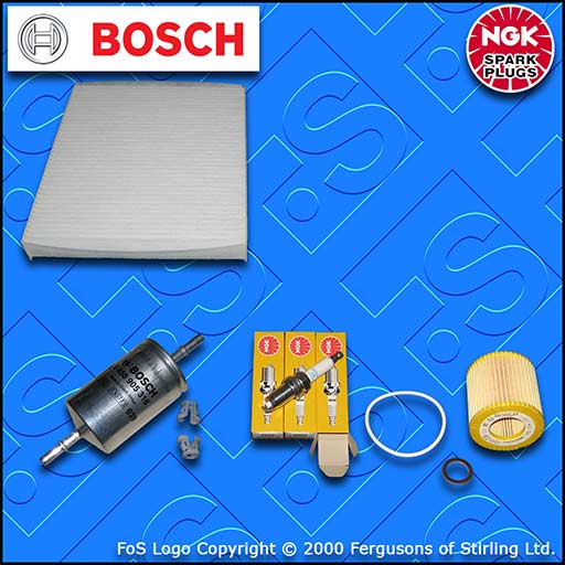 SERVICE KIT for VW FOX 1.2 BMD OIL FUEL CABIN FILTERS SPARK PLUGS (2005-2007)