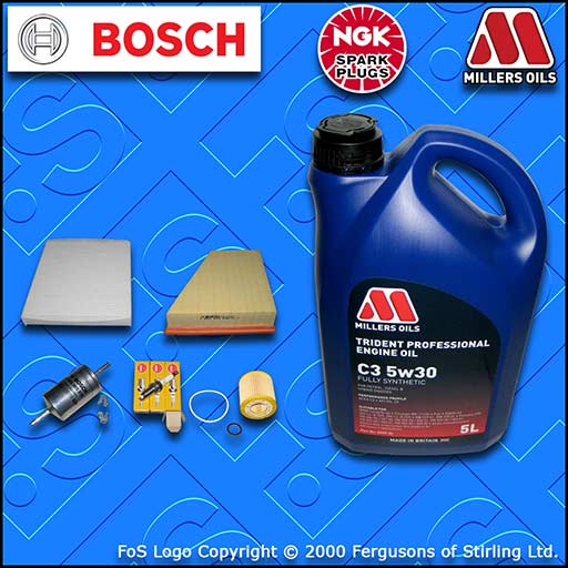 SERVICE KIT for VW FOX 1.2 BMD OIL AIR FUEL CABIN FILTER PLUGS +OIL (2005-2007)