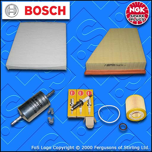 SERVICE KIT for VW FOX 1.2 BMD OIL AIR FUEL CABIN FILTER SPARK PLUGS (2005-2007)