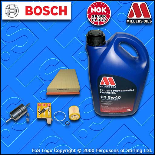 SERVICE KIT for VW FOX 1.2 BMD OIL AIR FUEL FILTERS SPARK PLUGS +OIL (2005-2007)