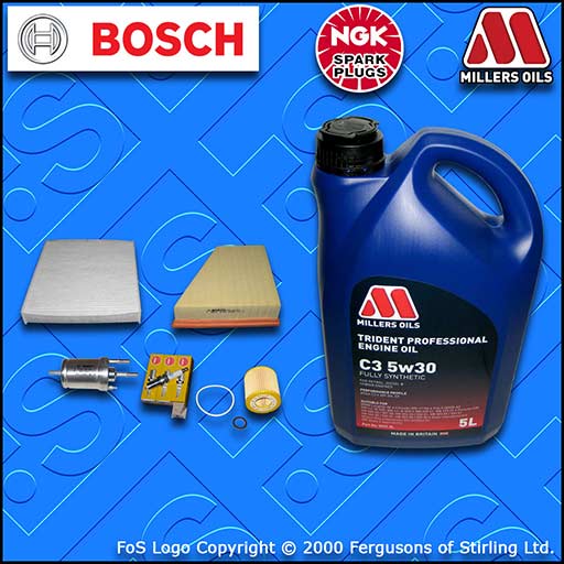 SERVICE KIT VW POLO MK5 6C 6R 1.2 12V CGP* OIL AIR FUEL CABIN FILTERS PLUGS +OIL