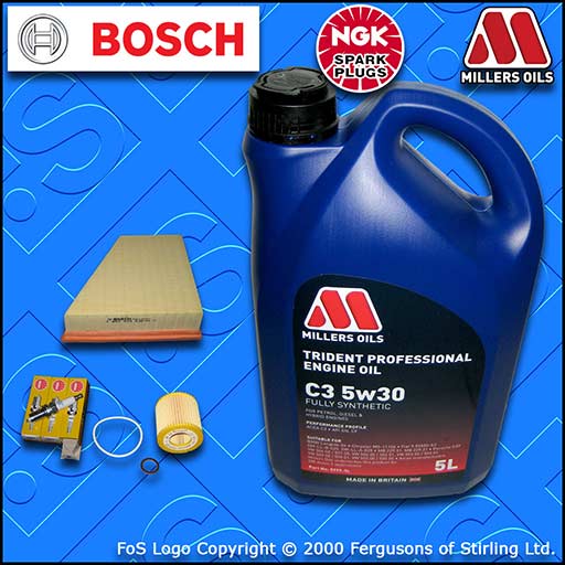 SERVICE KIT for VW POLO MK5 6C 6R 1.2 12V CGP* OIL AIR FILTER PLUGS +OIL (09-15)