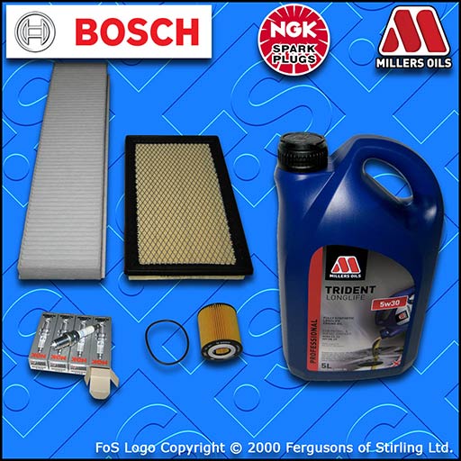 SERVICE KIT for MINI COOPER S 1.6 R52 R53 OIL AIR CABIN FILTER PLUGS+OIL (02-07)