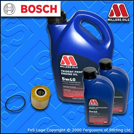 SERVICE KIT for RENAULT LAGUNA II  2.2 DCI OIL FILTER +7L 5w40 OIL (2001-2007)