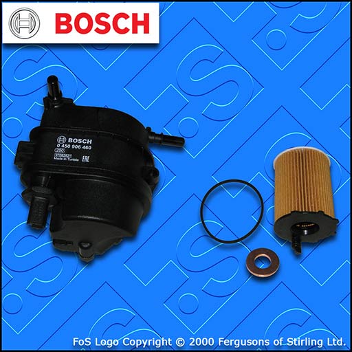 SERVICE KIT for CITROEN C1 1.4 HDI BOSCH OIL FUEL FILTERS (2005-2014)