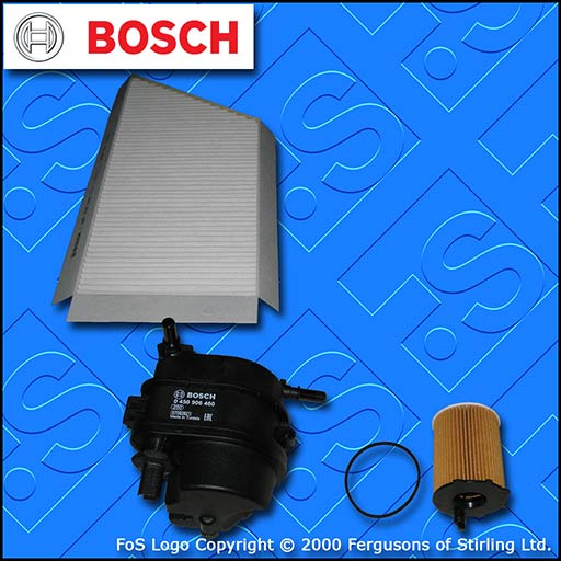 SERVICE KIT for PEUGEOT 206 1.4 HDI 8V OIL FUEL CABIN FILTERS (2002-2007)