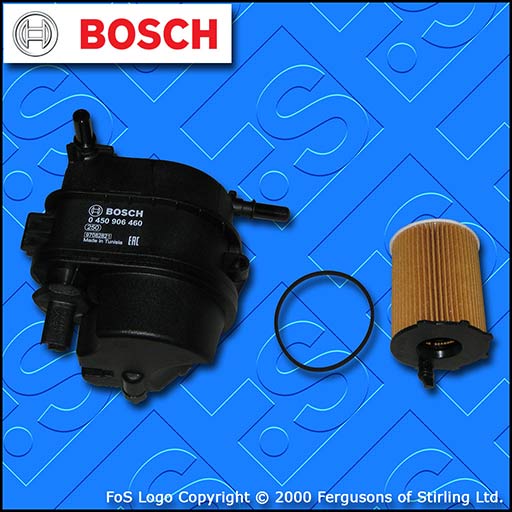 SERVICE KIT for PEUGEOT 207 1.4 HDI DV4TD BOSCH OIL FUEL FILTERS (2006-2010)