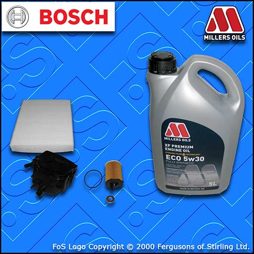 SERVICE KIT for FORD FUSION (B226) 1.6 TDCI OIL FUEL CABIN FILTER +OIL 2004-2012