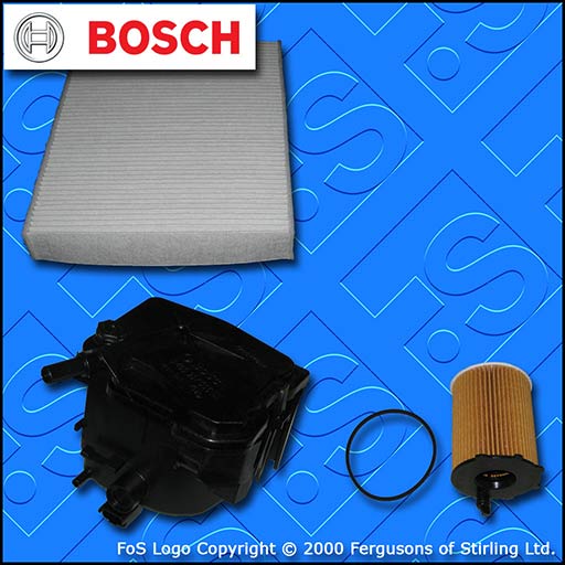 SERVICE KIT for FORD FIESTA MK6 1.6 TDCI OIL FUEL CABIN FILTERS (2004-2008)