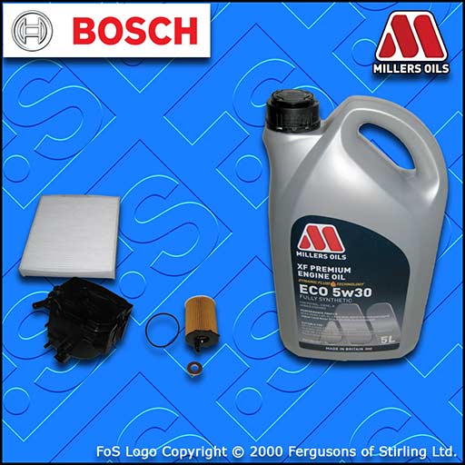 SERVICE KIT for FORD FOCUS C-MAX 1.6 TDCI OIL FUEL CABIN FILTER +OIL (2003-2005)