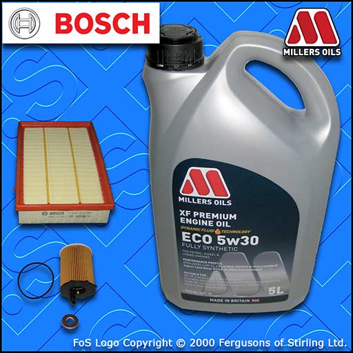 SERVICE KIT for FORD FOCUS C-MAX 1.6 TDCI OIL AIR FILTERS +5L OIL (2003-2007)
